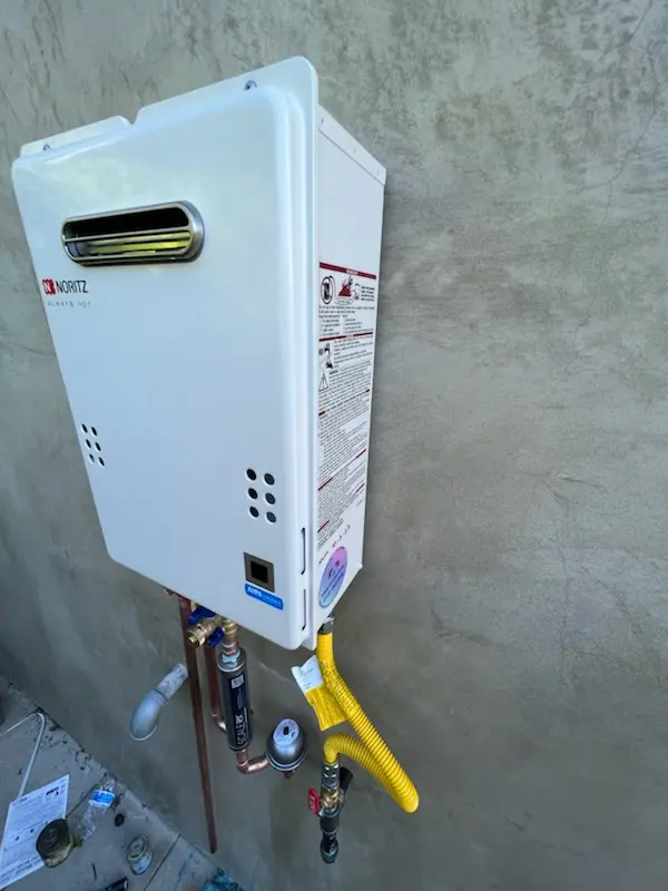 Tankless water heater installation for Lees homes